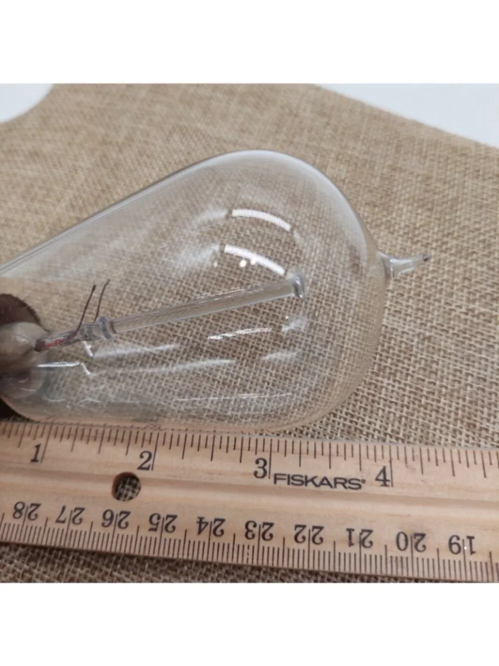 Antique Mazda National Edison Clear Tipped Light Bulb Filament Tested Works